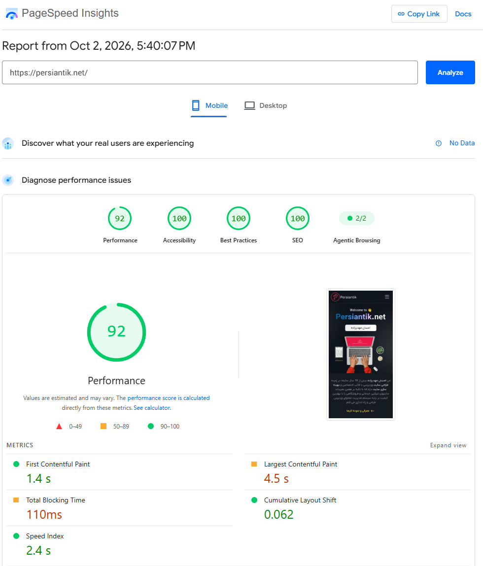 Page Speed Insights